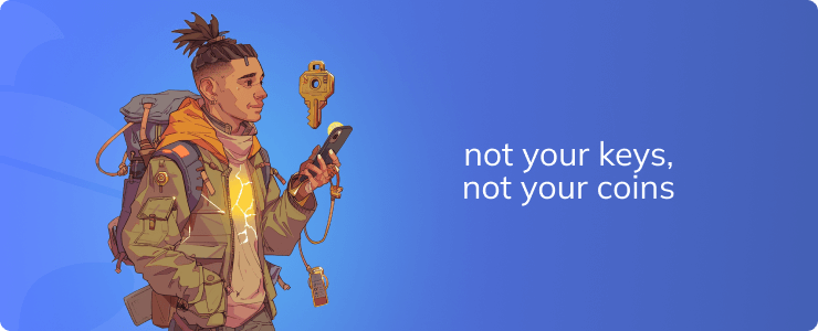 Non-custodial wallet, not your keys, not your coins