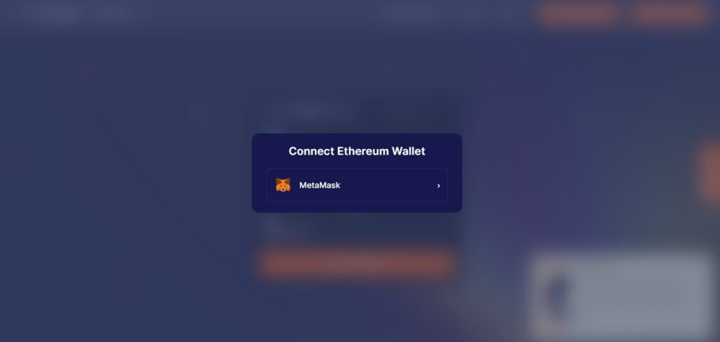 To bridge with Starknet, you first need to connect your MetaMask.
