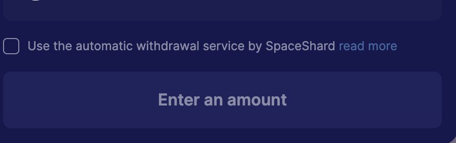 SpaceShard simplifies the process of bridging with Starknet.