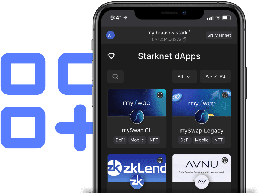 Галерея dApp, актуальный Список
