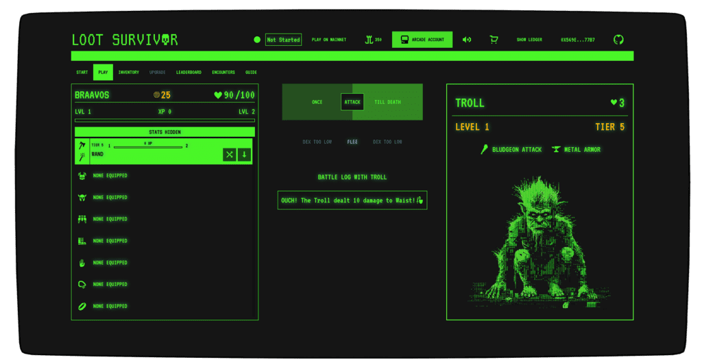 Loot Survivor In Game