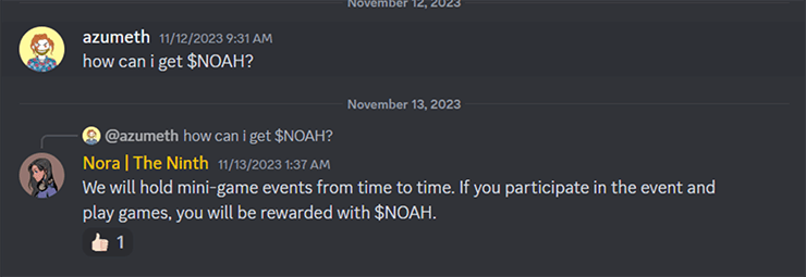 Noah Token - The Ninth dApp - Braavos Wallet