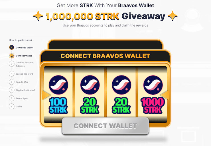 1000000-STRK-Raffle-Starknet-Airdrop-Braavos-Wallet