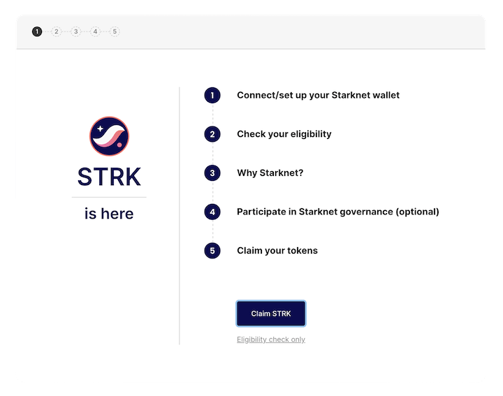 starknet airdrop checker step 1