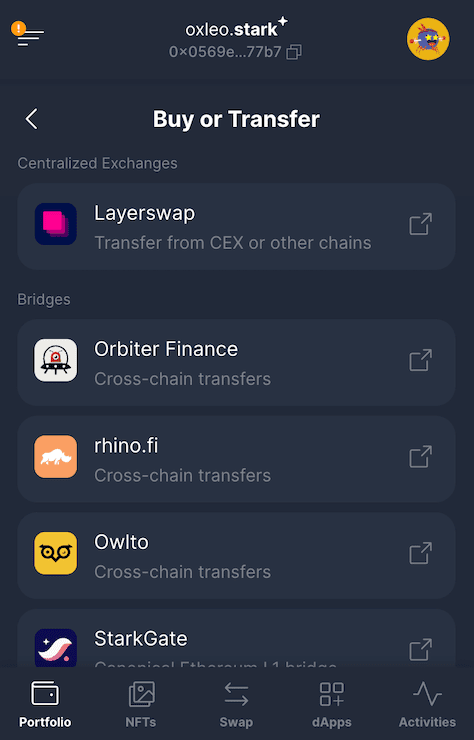 How to buy Starknet coin step 2
