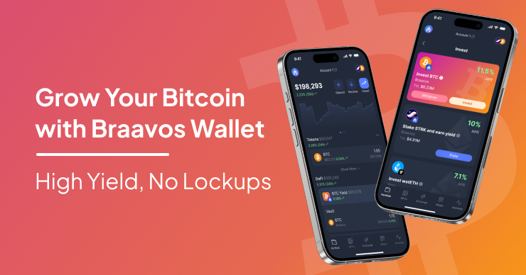 Bitcoin Earn with Braavos Wallet – Double-Digit Yield, No Lockups